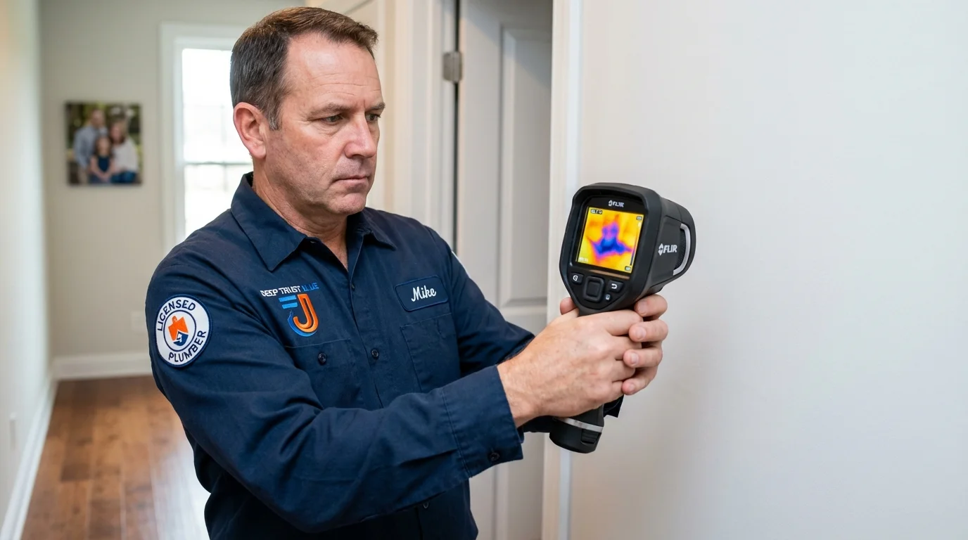Thermal imaging leak detection by Johns Plumbing LLC in Pemberton